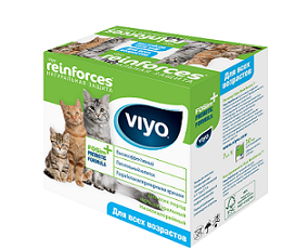 Витамины на zoomaugli.ru VIYO Reinforces All Ages Cat пребиотический напиток для кошек 7 шт по 30 мл