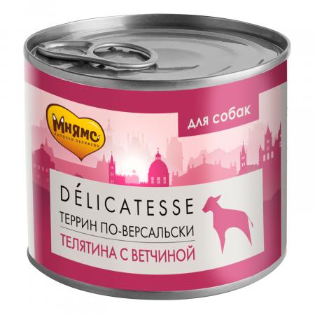 Влажный корм на zoomaugli.ru Мнямс Delicatesse Террин по-версальски из телятины с ветчиной для собак 200 г