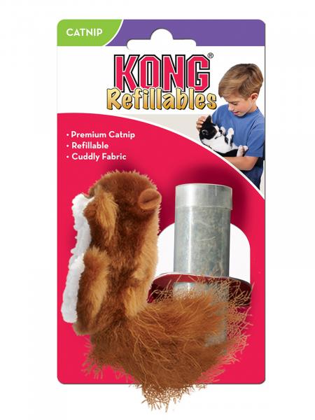 Мыши и мячи на zoomaugli.ru Kong игрушка для кошек "Белка" с тубом кошачьей мяты