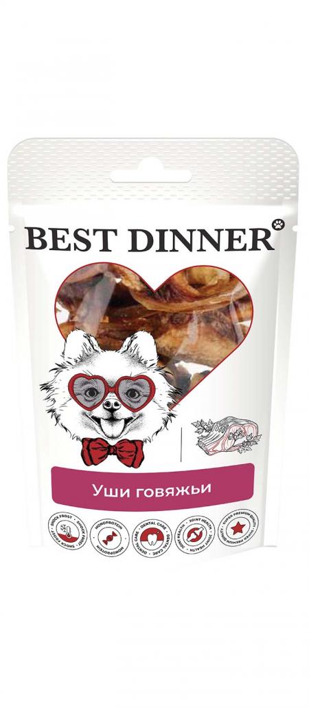 Лакомства на zoomaugli.ru Best Dinner Freeze Dry Уши говяжьи для собак 50 г
