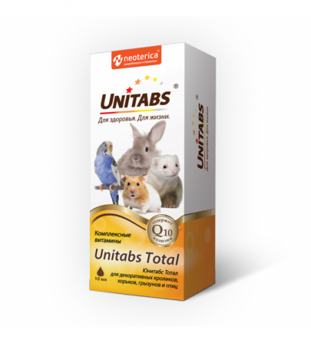 Витамины/Камни на zoomaugli.ru Unitabs Total витамины для кроликов, хорьков, грызунов и птиц 10 мл