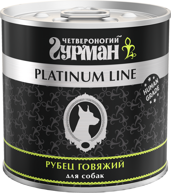Влажный корм на zoomaugli.ru Четвероногий Гурман Platinum Line Рубец говяжий для собак 240 г