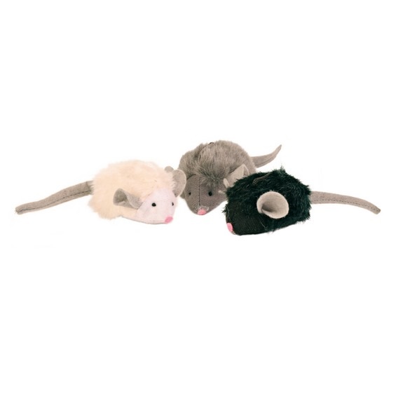 Мыши и мячи на zoomaugli.ru TRIXIE  Мягкая мышка 6.5 см. с микрочипом