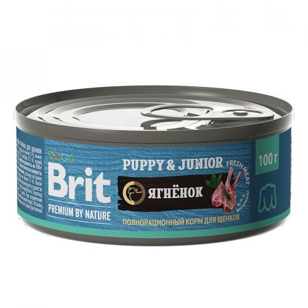 Влажный корм на zoomaugli.ru Brit Premium by Nature Puppy & Junior Ягнёнок для щенков всех пород 100 г