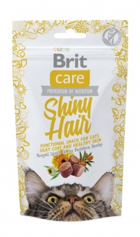 Купить Brit Care Shiny Hair лакомство для кошек 50 г