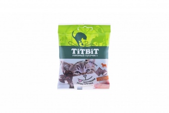 Купить TiTBiT Хрустящие подушечки с паштетом из ягнёнка для кошек 30 г