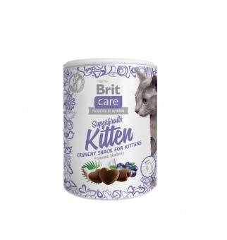 Купить Brit Superfruits Kitten хрустящее беззерновое лакомство для котят 100 г