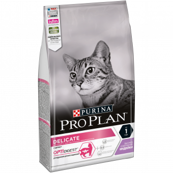 Купить Pro Plan Optidigest Delicate Turkey для кошек с индейкой 1,5 кг