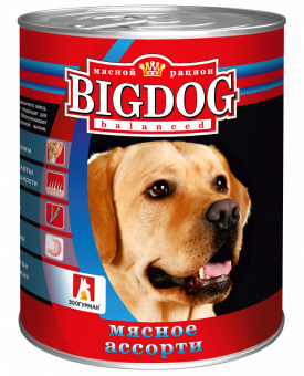Купить Big Dog Мясное ассорти для собак 850 г