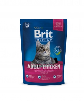 Купить Brit Premium Adult Chicken для кошек с курицей 1,5 кг