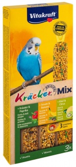Купить Vitakraft Kracker крекеры для волнистых попугаев с фруктами, 3 палочки