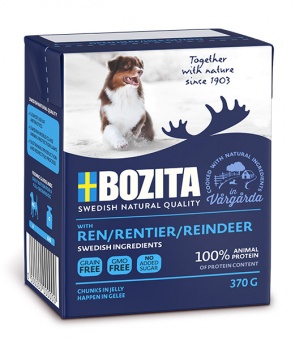Купить Bozita  Reindeer кусочки в желе для собак с оленем 370 г