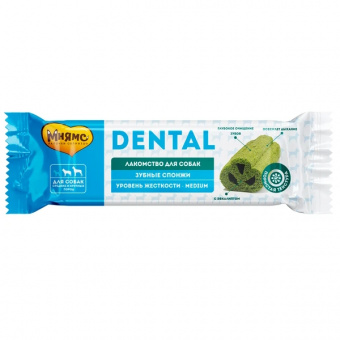 Купить Мнямс Dental Зубные спонжи с эвкалиптом для собак средних и крупных пород 25 г