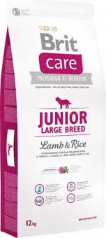 Купить Brit Care Junior Large Breed Lamb & Rice для щенков и молодых собак крупных пород с ягнёнком 12 кг
