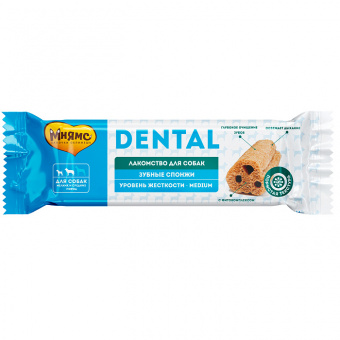 Купить Мнямс Dental Зубные спонжи для собак мелких и средних пород 15 г