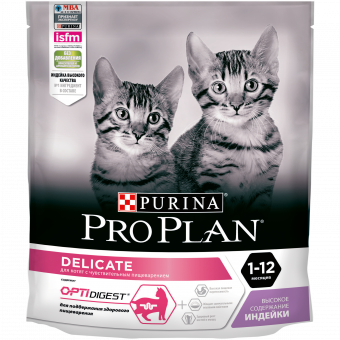 Купить Pro Plan Optidigest Delicate Kitten для котят 400 г