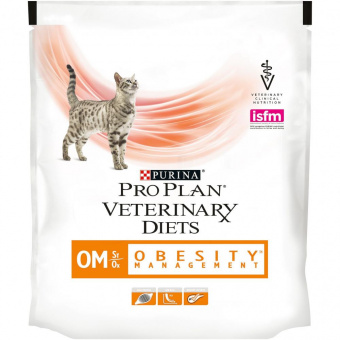 Купить Pro Plan OM для снижения избыточной массы тела при ожирении для кошек 350 г