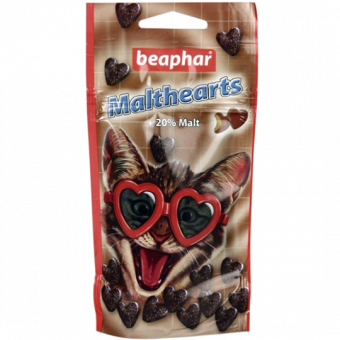 Купить Beaphar Malthearts Сердечки с мальт-пастой для кошек 150 таблеток