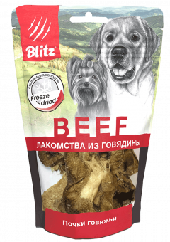 Купить BLITZ Лакомство сублимированное Почки говяжьи для собак 60 г