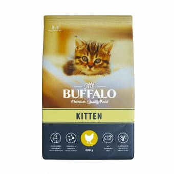Купить Mr.Buffalo Kitten для котят с курицей 400 г