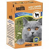 Bozita Mini кусочки в желе с мясом ягнёнка для кошек 190 г