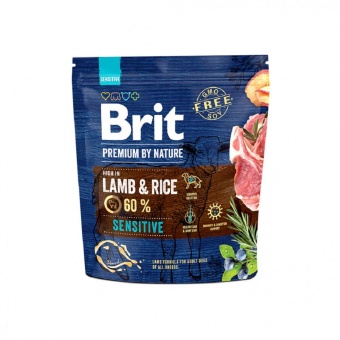 Купить Brit Premium By Nature Sensitive Lamb & Rice для собак с чувствительным пищеварением с ягненком и рисом 1 кг