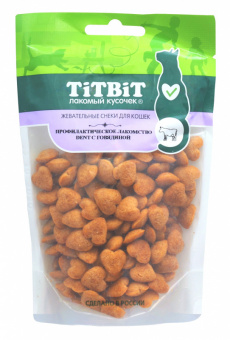 Купить TiTBiT Профилактическое лакомство Dent с говядиной для кошек 40 г