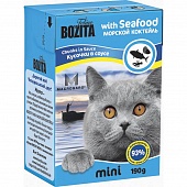 Bozita Mini кусочки в соусе Морской коктейль для кошек 190 г