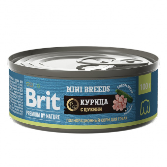 Купить Brit Premium by Nature Mini Breeds Курица с цукини для собак мелких пород 100 г