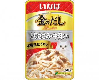 Купить INABA CIAO Kinnodashi Куриное филе с говядиной для кошек 60 г