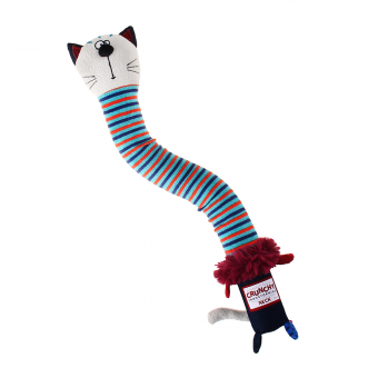 Купить GiGwi Мягкая игрушка Кот с хрустящей шеей с пищалкой 28 см