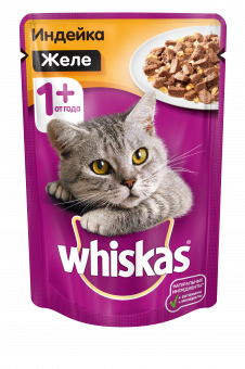 Купить Whiskas Индейка желе для кошек 85 г