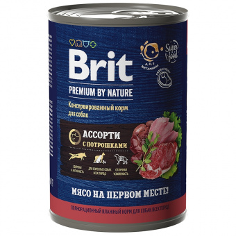 Купить Brit Premium by Nature Ассорти с потрошками для собак 400 г