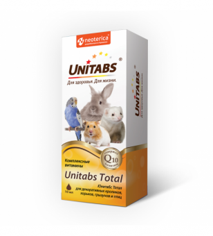Купить Unitabs Total витамины для кроликов, хорьков, грызунов и птиц 10 мл