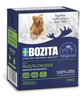 Купить Bozita Elk кусочки в желе для собак с лосем 370 г