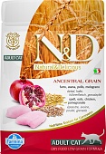 Farmina N&D Ancestral Grain Adult Chicken & Pomegranate низкозерновой корм для кошек с курицей и гранатом 300 г