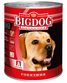 Купить Big Dog Говядина для собак 850 г