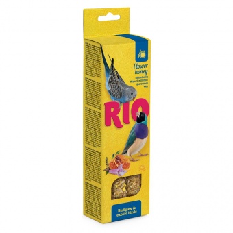Купить RIO палочки для волнистых попугайчиков и экзотов с мёдом, 2 палочки по 40 г