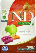 Farmina N&D Pumkin Adult Venison & Apple беззерновой корм для кошек с олениной и яблоком 300 г