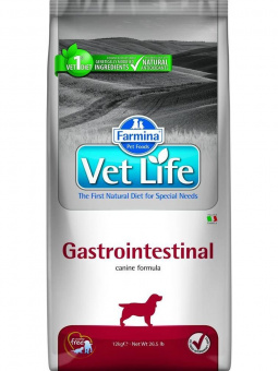 Купить Farmina Vet Life Gastrointestinal для собак с проблемами пищеварения 2 кг