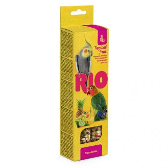 Купить RIO палочки для средних попугаев с тропическими фруктами, 2 палочки по 75 г