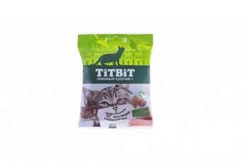 Купить TiTBiT Хрустящие подушечки с сыром и паштетом из кролика для кошек 30 г