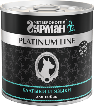 Купить Четвероногий Гурман Platinum Line Калтыки и языки для собак 240 г