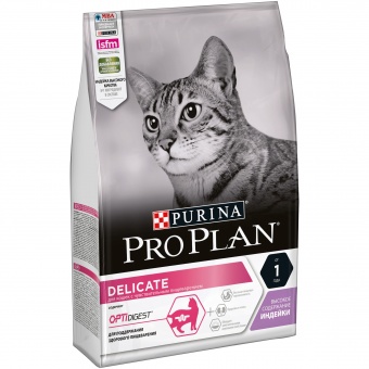 Купить Pro Plan Optidigest Delicate Turkey для кошек с индейкой 3 кг