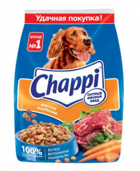 Сухой корм на zoomaugli.ru Chappi Сытный мясной обед Мясное изобилие 600 г