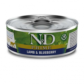 Купить Farmina N&D Prime Lamb&Blueberry Ягнёнок с черникой для кошек 70 г