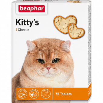 Купить Beaphar Kitty's Cheese для кошек 75 таблеток