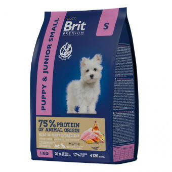 Купить Brit Premium Puppy and Junior Small для щенков и молодых собак мелких пород с курицей 1 кг