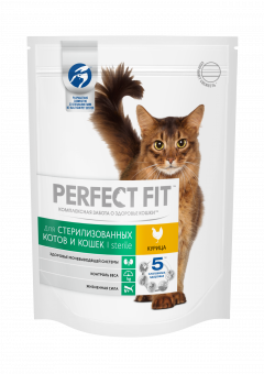 Купить Perfect Fit для стерилизованных котов и кошек Курица, 190 г