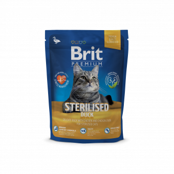 Купить Brit Premium Sterilised Duck для стерилизованных кошек с уткой 1,5 кг
